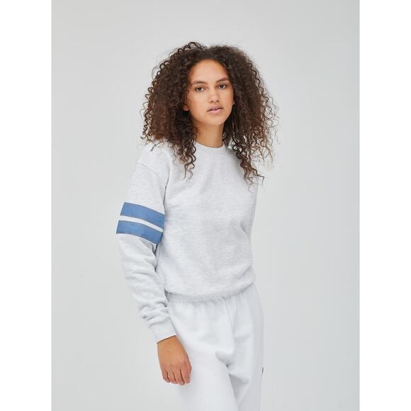 Unemployed Denim Denim Stripes Sweatshirt - /Gray Multi - Picture 1 of 12